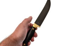 Нож Пчак Витязь Рустэм, сталь VG-10, рукоять G10/латунь, черный