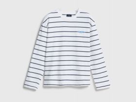 Лонгслив в полоску, Белый
