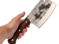 Тяпка Титов и Солдатова №5, сталь 9ХС, рукоять микарта