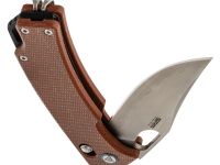 Складной нож SRM Retreiver 9203-MN2, сталь 140Cr, рукоять коричневая микарта