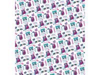 Упаковочная бумага глянцевая MESHU "Super cool", 70*100 см, 80 г