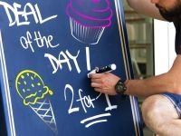 Маркер меловой Molotow "CHALK" 4 мм металлик Серебро