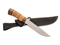 Туристический нож Осетр, сталь 95Х18, рукоять береста