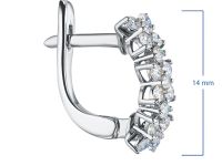 Серьги из белого золота э4712сг05180600