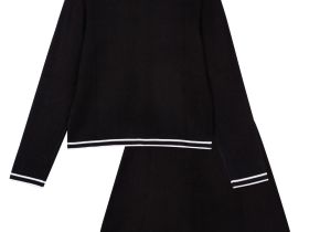 Комплект трикотажный для девочек: кардиган, юбка