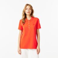 Женское поло Lacoste приталенного кроя из эластичного хлопка