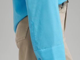 Свободная рубашка изо льна и хлопка