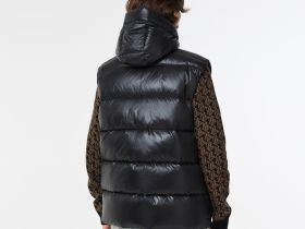 Мужская стёганая жилетка Lacoste с капюшоном