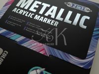 Набор маркеров акриловые металлик, двусторонние Languo, 48 цветов