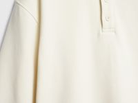 Джемпер с воротником-поло, Белый