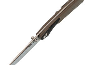 Складной нож SRM Dome 106M-GW, сталь 14C28N, рукоять G10+Gmascus серый