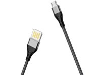 Кабель Borofone BU11 2.4A (USB) на (Micro-USB) 1.2m (черный)