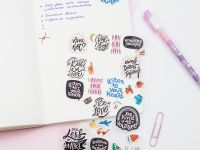 Наклейки ПВХ MESHU "Be cool", 10*21см, 31 наклейка