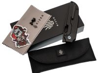 Складной нож Kizer Varatas black сталь S35VN, рукоять Black Titanium