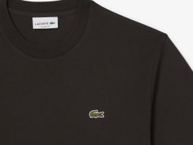 Мужская хлопковая футболка Lacoste с коротким рукавом