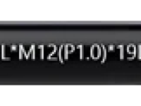 Ось задняя Acme M12 (черный 162 см 12 мм шаг резьбы 1,5)