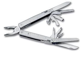 Мультитул Victorinox SwissTool, сталь X50CrMoV15, рукоять нержавеющая сталь, в чехле