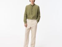 Мужские брюки Lacoste из смеси хлопка и льна