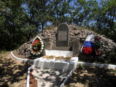 Место водружения флага на Сапун-горе. Мемориальное обозначение