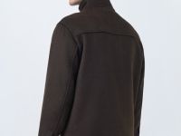 Куртка из пальтовой ткани с накладными карманами, Коричневый