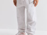 Серые спортивные брюки Jogger с принтом для девочки Глория Джинс