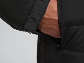 Стеганый пуховик с натуральным пухом