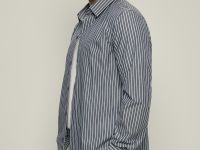 Рубашка из хлопка приталенного силуэта