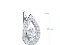 Серьги из белого золота э4712сг08071300