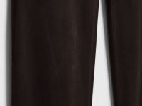 Прямые брюки из искусственной замши, Коричневый