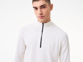 Мужской свитер Lacoste стандартного кроя из смеси шерсти и хлопка