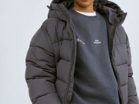 Утеплённая куртка для мальчиков, Серый