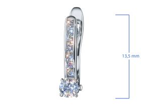 Серьги из белого золота с бриллиантами э4701сг04171400