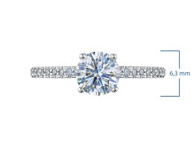 Кольцо из белого золота э4712кц04202763