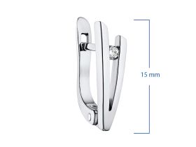 Серьги из белого золота с бриллиантами э4701сг11134300