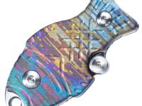 Складной нож-подвеска Sanrenmu 6171-TD, сталь Дамаск, рукоять титан