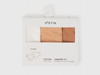 Классические трусы-брифы с кружевом, 3 шт., Белый