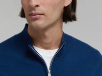 Кардиган с шерстью на молнии