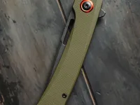 Складной нож Mr.Blade Finch Boba Fett blackwash, сталь AUS-8, рукоять Olive G10