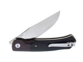 Складной нож QSP Gannet, сталь 154CM, рукоять микарта, вставка карбон