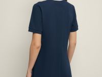 Платье с контрастным воротником