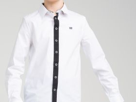 Сорочка текстильная для мальчиков (regular fit)