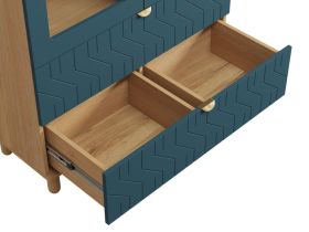 Витрина Теджонс 2-93x204 Деко Аквамарин