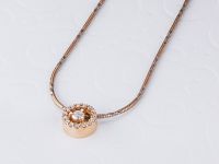 Классическая подвеска из красного золота с бриллиантами э0201пд12161000