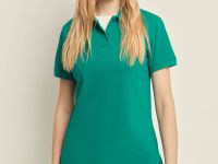 Поло приталенного силуэта с вышивкой