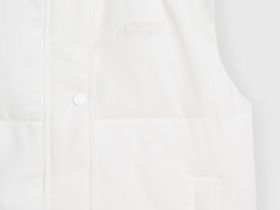 Утеплённый вельветовый жилет, Бежевый