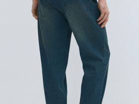 Свободные джинсы Bow, Синий