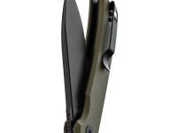 Складной нож Petrified Fish Tunny PFB05GRMDW, сталь Sandvik 14C28N, рукоять микарта, зеленый