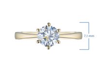 Помолвочное кольцо из желтого золота э0312кц06160900_white