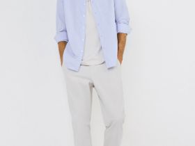 Брюки из хлопка, Белый