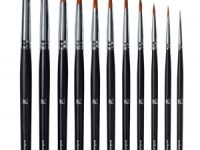 Кисть синтетика №7 круглая Альбатрос "Мастер" короткая ручка